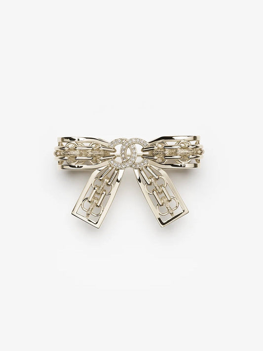 [⭐Shinejoy]25K Hollow Bow Brooch
