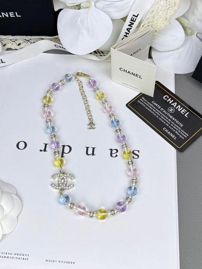 [⭐Shinejoy]26C New Spring Collection Colorful Transparent Resin Necklace