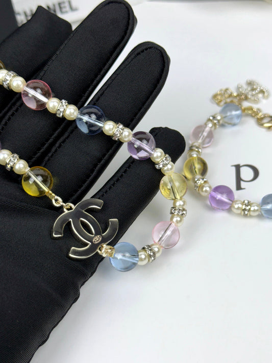 [⭐Shinejoy]26C New Spring Collection Colorful Transparent Resin Necklace