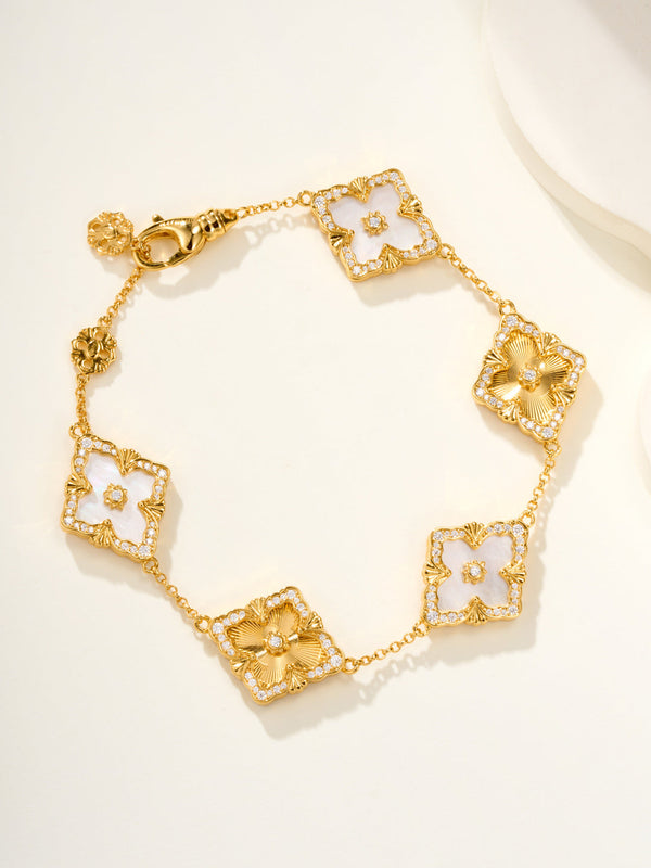 [⭐Shinejoy]B.C.L ENAMELED Five-Flower Bracelet（Various Colors) BIG SIZE