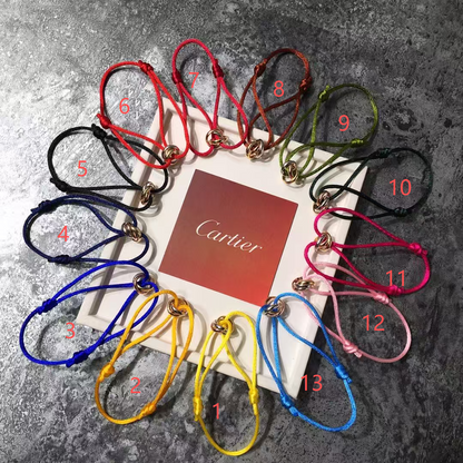 [⭐Shinejoy]THREE-RING SELF-ADJUSTING CORD BRACELET