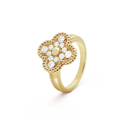[⭐Shinejoy]CLOVER DIAMOND RING