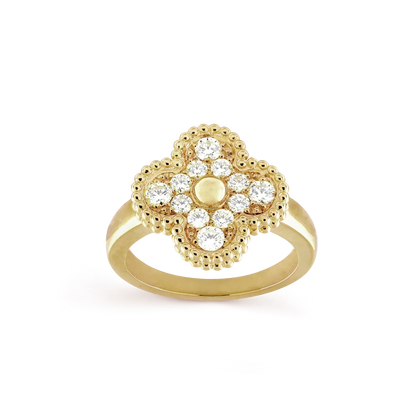 [⭐Shinejoy]CLOVER DIAMOND RING