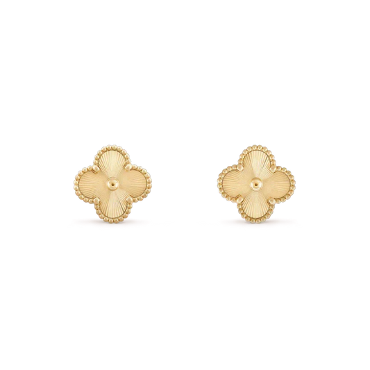 [⭐Shinejoy]CLOVER MINI 9.5MM LASER EARRINGS