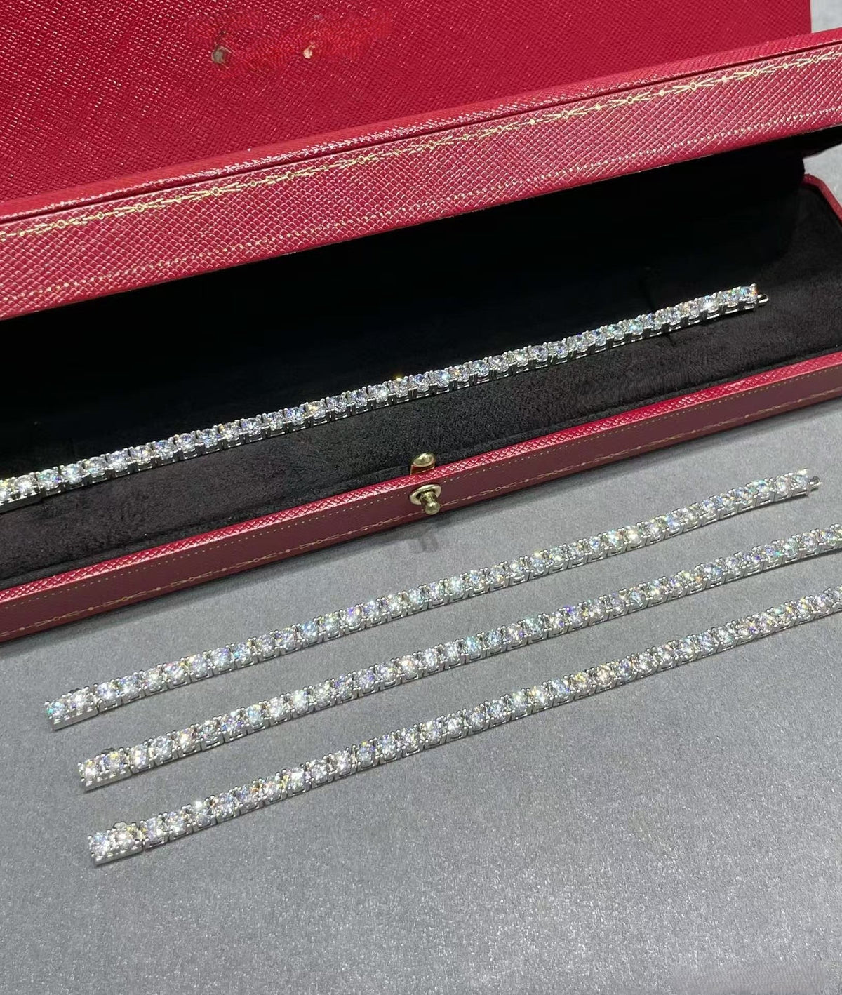 [⭐Shinejoy jewelrys]TENNIS BRACELET WITH FULL DIAMOND SETTING