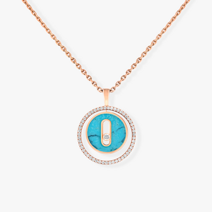 [⭐Shinejoy]Demo MOVE 1 DIAMOND TURQUOISE PINK GOLD DIAMOND NECKLACE
