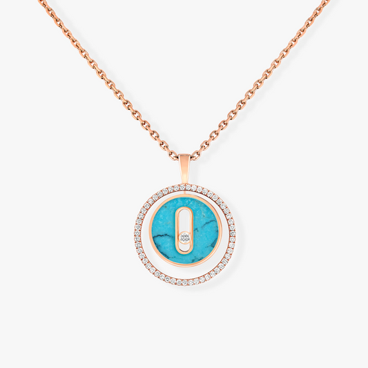 [⭐Shinejoy]Demo MOVE 1 DIAMOND TURQUOISE PINK GOLD DIAMOND NECKLACE