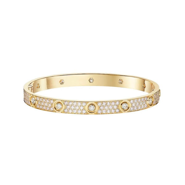 [⭐Shinejoy]LOVE BRACELET 6.1MM DIAMOND-PAVED 10 BIG DIAMONDS