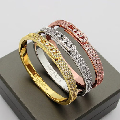[⭐Shinejoy]Move Noa Full Pavé Diamond Bangle Bracelet