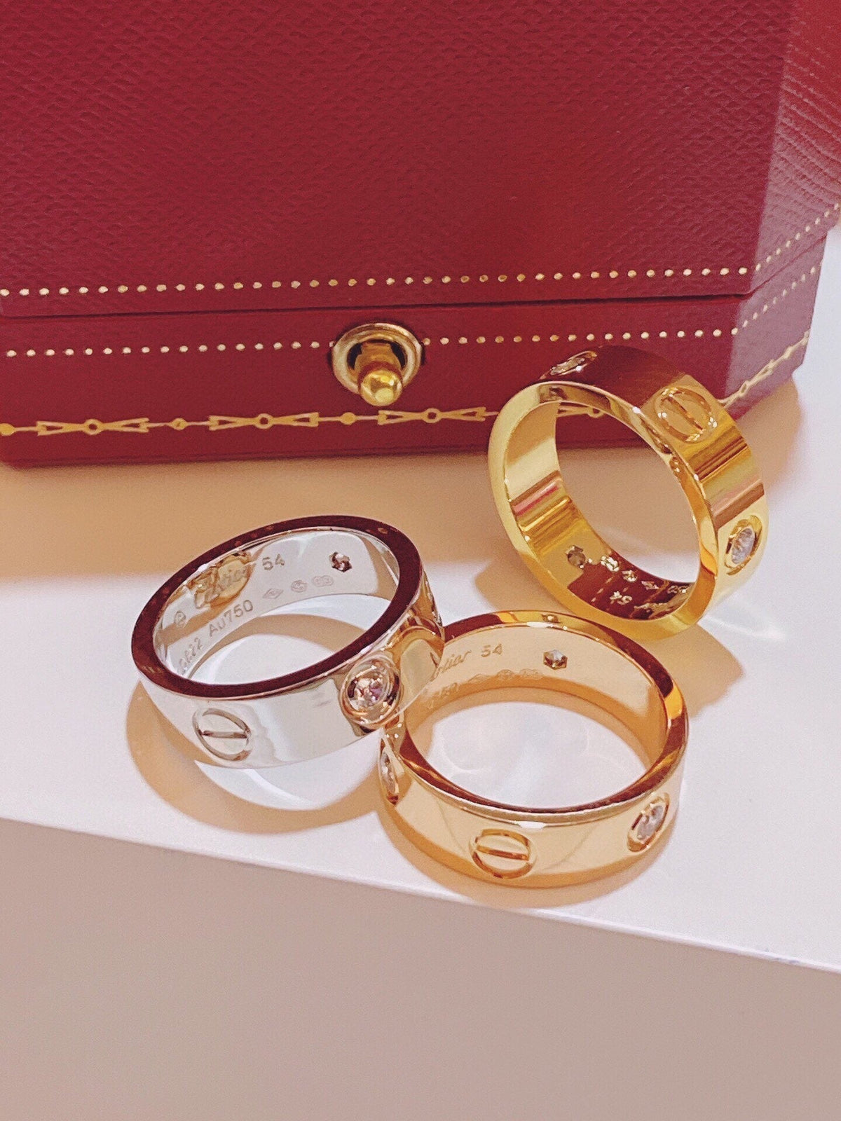[⭐Shinejoy]Three-Diamond Ring