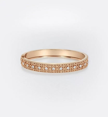 [⭐Shinejoy]2026 WOVEN-PATTERN BRACELET SET WITH FULL DIAMOND INLAY THREE-COLORS