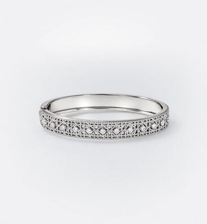 [⭐Shinejoy]2026 WOVEN-PATTERN BRACELET SET WITH FULL DIAMOND INLAY THREE-COLORS