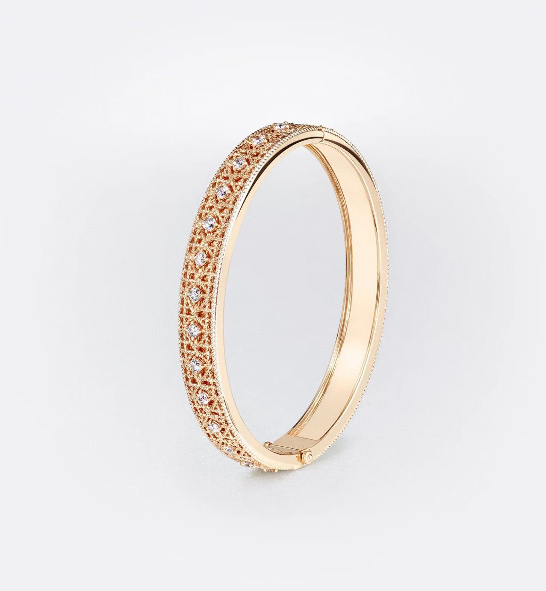 [⭐Shinejoy]2026 WOVEN-PATTERN BRACELET SET WITH FULL DIAMOND INLAY THREE-COLORS
