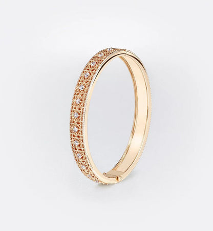 [⭐Shinejoy]2026 WOVEN-PATTERN BRACELET SET WITH FULL DIAMOND INLAY THREE-COLORS
