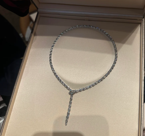 [⭐Shinejoy]NEW！SERPENT DIAMOND NECKLACE