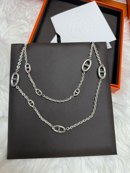 [⭐Shinejoy]Classic Silver Sweater Chain