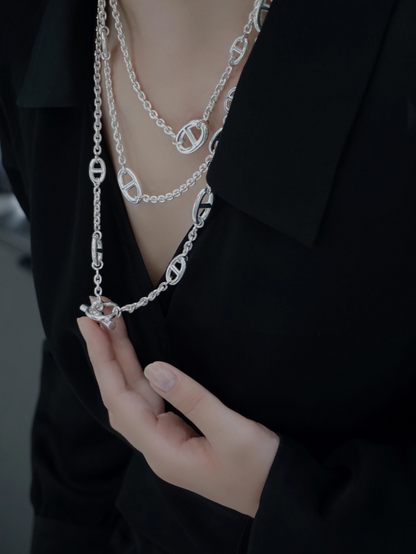 [⭐Shinejoy]Classic Silver Sweater Chain