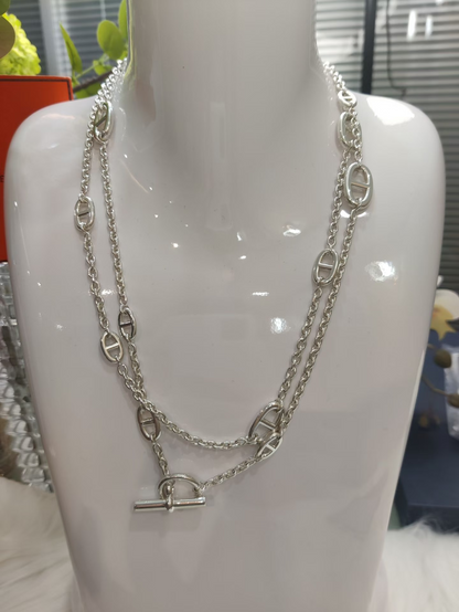 [⭐Shinejoy]Classic Silver Sweater Chain
