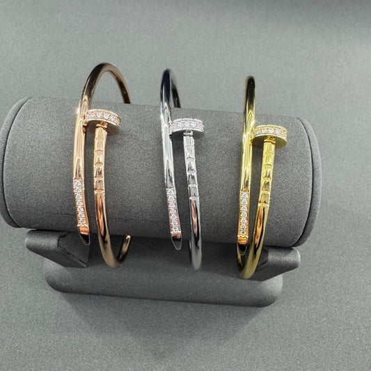 [⭐Shinejoy]JUSTE BRACELET 2.5MM  DIAMONDS