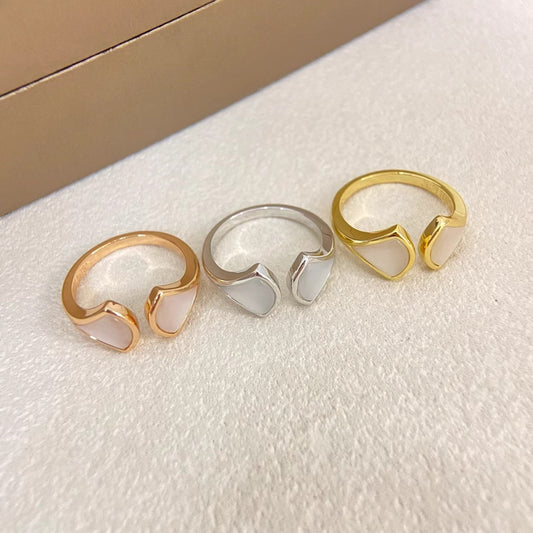 [⭐Shinejoy]DOUBLE SKIRT PATTERN OPEN RING