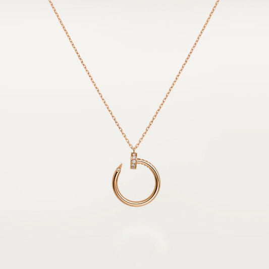 [⭐Shinejoy]JUSTE NECKLACE PINK GOLD
