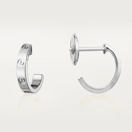 [⭐Shinejoy]LOVE EARRINGS 2.65MM SILVER
