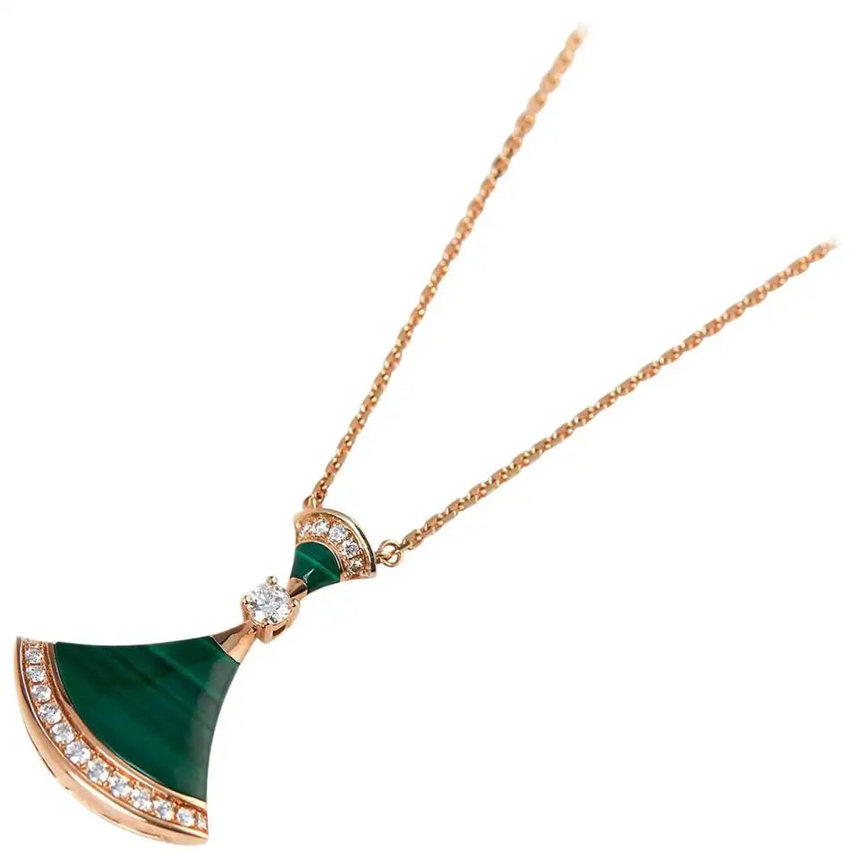 [⭐Shinejoy]DREAM NECKLACE MALACHITE DIAMOND