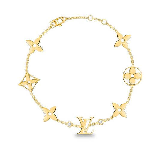 [⭐Shinejoy]STAR AND SUN 7 MOTIFS GOLD BRACELET