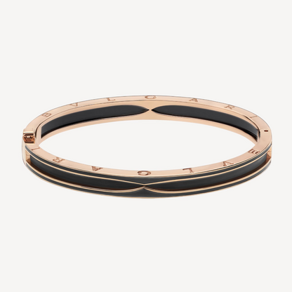 [⭐Shinejoy]ZERO 1 PINK GOLD WITH MATTE BLACK CERAMIC BRACELET