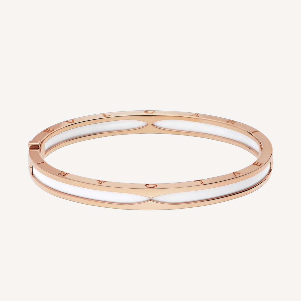[⭐Shinejoy]ZERO 1 PINK GOLD WITH WHITE CERAMIC BRACELET