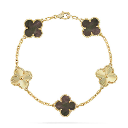 [⭐Shinejoy] CLOVER 5 MOTIF GRAY MOP BRACELET COLLECTION