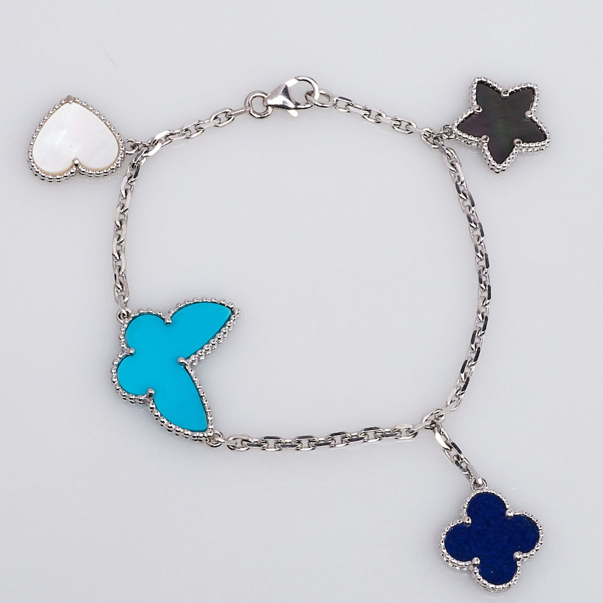 [⭐Shinejoy]LUCKY SPRING SILVER BRACELET 4 MOTIF