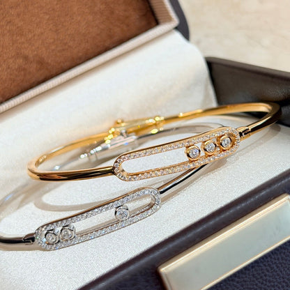 [⭐Shinejoy]Move Pavé Diamond Bangle Bracelet M