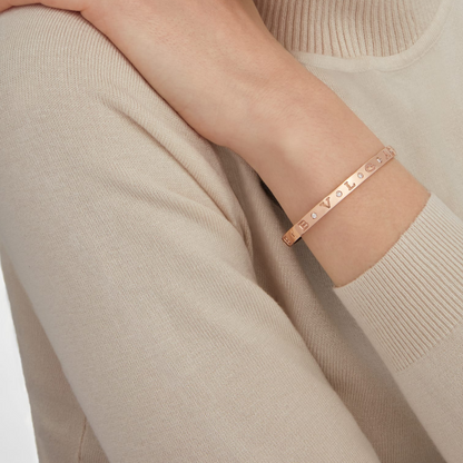 [⭐Shinejoy]ZERO 1 PINK GOLD 12 DIAMONDS BRACELET