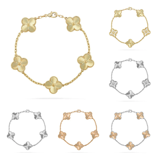 [⭐Shinejoy] CLOVER 5 MOTIF LASER BRACELET COLLECTION
