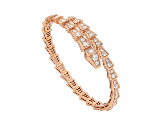 [⭐Shinejoy]SERPENTI BRACELET 6.8MM PINK GOLD DIAMOND
