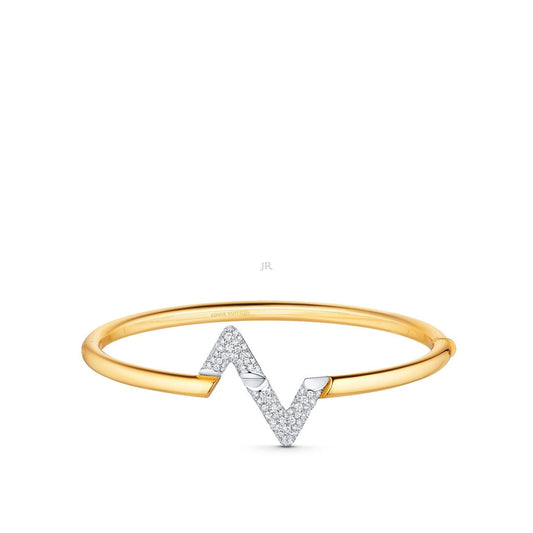[⭐Shinejoy]VOLTE UPSITE DOWN GOLD DIAMOND BRACELET