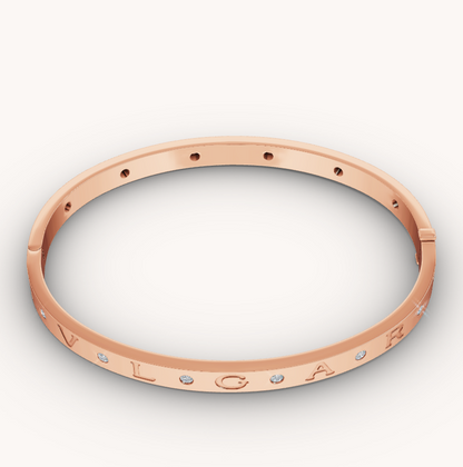 [⭐Shinejoy]ZERO 1 PINK GOLD 12 DIAMONDS BRACELET