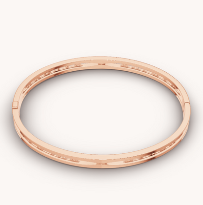 [⭐Shinejoy]ZERO 1 SPIRAL LOGO PINK GOLD BRACELET