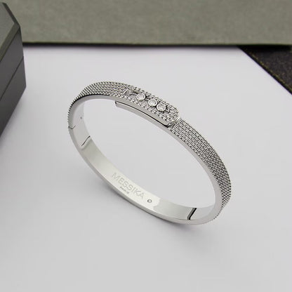 [⭐Shinejoy]Move Noa Full Pavé Diamond Bangle Bracelet