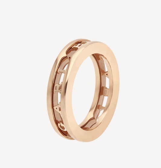 [⭐Shinejoy]ZERO 1 ONE-BAND WITH OPENWORK LOGO SPIRAL RING