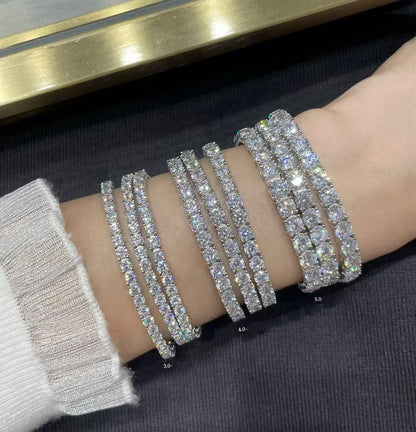[⭐Shinejoy jewelrys]TENNIS BRACELET WITH FULL DIAMOND SETTING