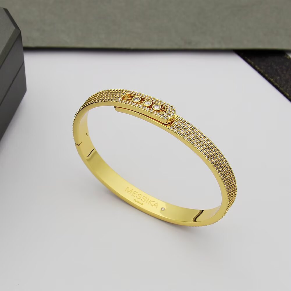 [⭐Shinejoy]Move Noa Full Pavé Diamond Bangle Bracelet