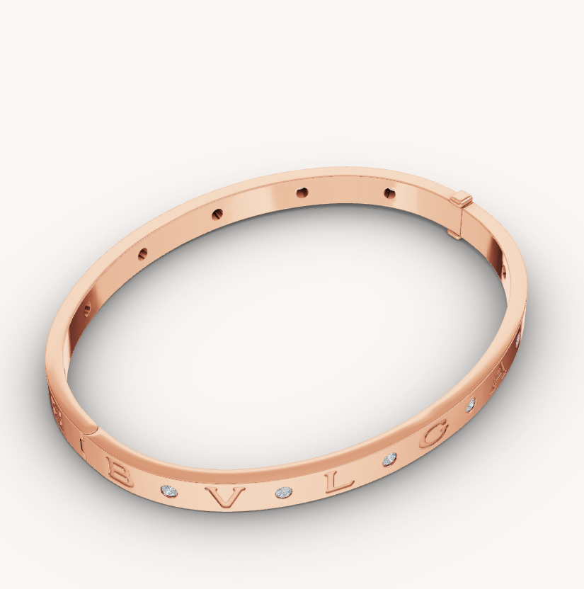 [⭐Shinejoy]ZERO 1 PINK GOLD 12 DIAMONDS BRACELET