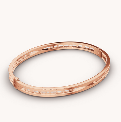 [⭐Shinejoy]ZERO 1 SPIRAL LOGO PINK GOLD BRACELET