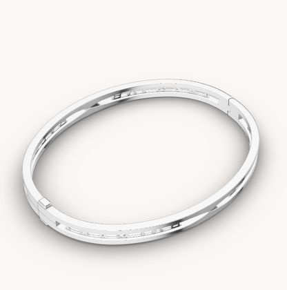 [⭐Shinejoy]ZERO 1 SPIRAL LOGO SILVER BRACELET