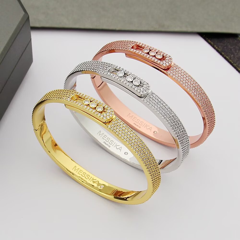 [⭐Shinejoy]Move Noa Full Pavé Diamond Bangle Bracelet
