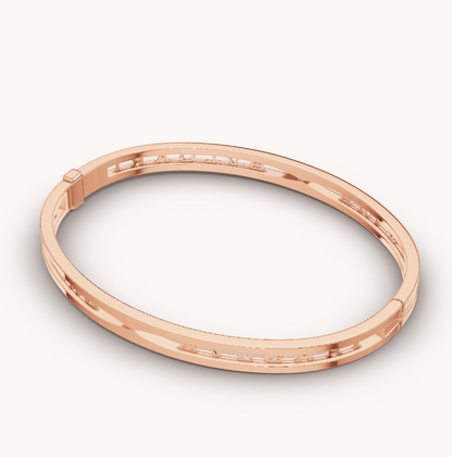 [⭐Shinejoy]ZERO 1 SPIRAL LOGO PINK GOLD BRACELET