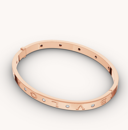 [⭐Shinejoy]ZERO 1 PINK GOLD 12 DIAMONDS BRACELET