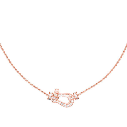 [⭐Shinejoy]FORCE 10 PINK GOLD DIAMOND NECKLACE